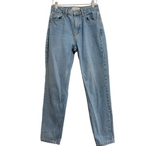Free People We The Free Tapered Mom Blue Jeans Size 26